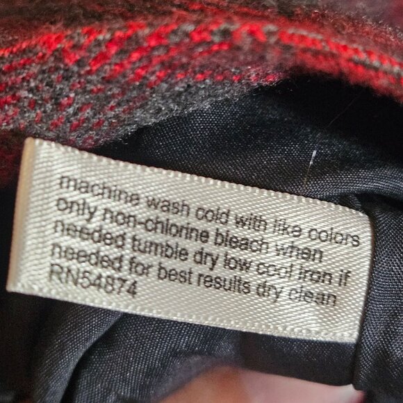 The Limited Womens Plaid Pencil Skirt Size 2 Red & Gray Polyester Blend - Picture 13 of 14